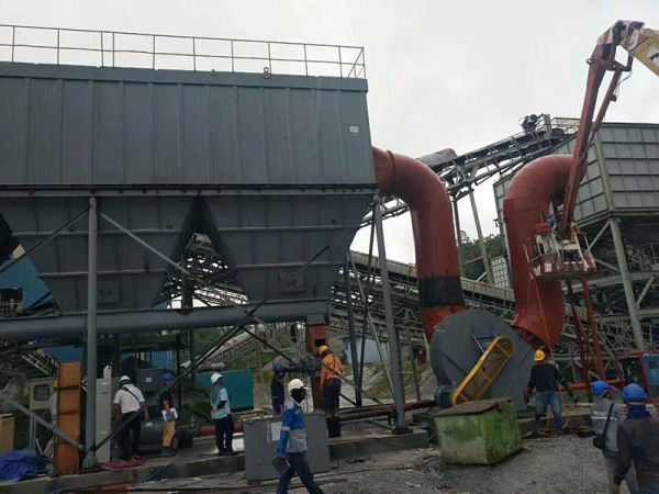 长春石料生产线除尘及砂石分选设备安装